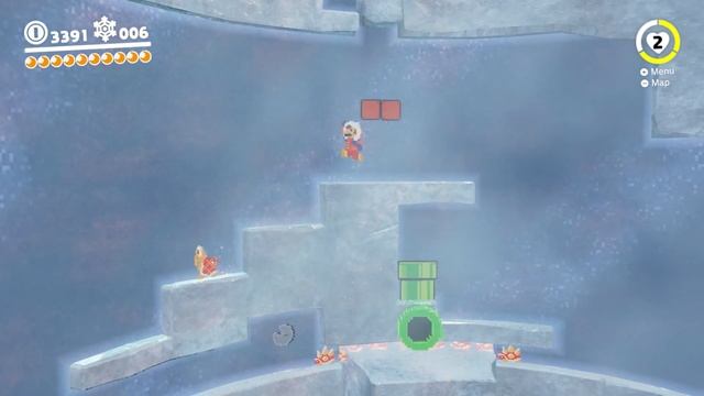 Super Mario Odyssey : Slip Behind the Ice Moon Location in Snow Kingdom (Moon 30) смотреть онлайн