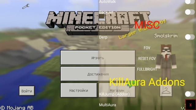 Minecraft PE 1.1.5 II новый Запрещённый мод II работает Аим! смотреть онлайн