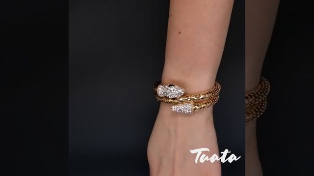 Tuata - Женский незамкнутый браслет "Змея" смотреть онлайн