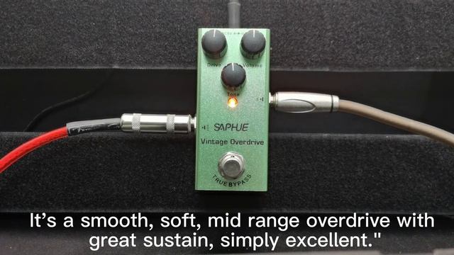 SAPHUE Electric Guitar Pedal Vintage Overdrive Demo смотреть онлайн