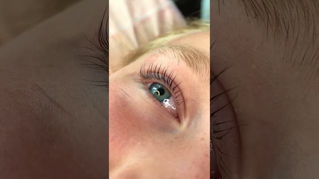 Моя самая молодая клиентка, девочке 11 лет ?#shorts #brows #ламинированиересниц #ресницы #lashes