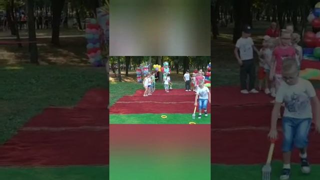 Зажигательные аниматоры на городском празднике город Краматорск смотреть онлайн