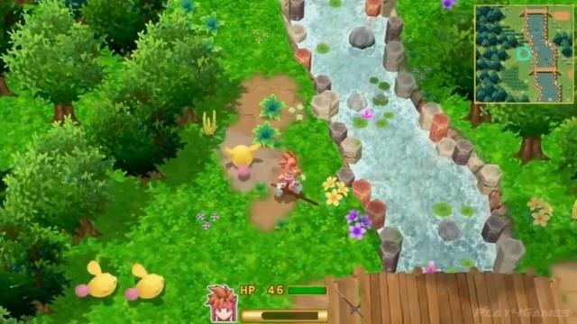 SECRET OF MANA 2018 - New 8 Minutes of Gameplay Demo смотреть онлайн