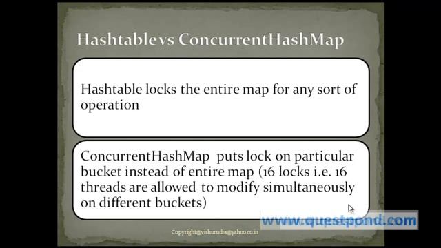 J2EE/Core Java/Collections interview questions: - What is ConcurrentHashMap in Java Collection? смотреть онлайн