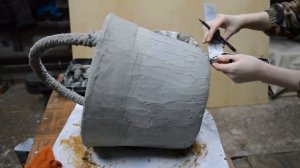 Кашпо из бетона