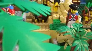 Лего джунгли у Черных скал Острова Сокровищ. Лего пираты.