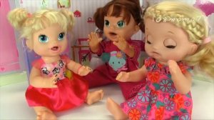 Как Уложить Тройняшек Беби Бон Жвачки Для Сестричек Мультики Как Мама Играет в Куклы 108мама тв
