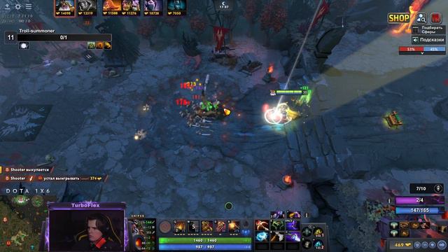 ДЕД С ПУЛЕМЕТОМ СНАЙПЕР ЧЕРЕЗ ХЕДШОТ в Доте 1x6 Sniper через Headshot / DOTA 1x6 / Дота 2 смотреть онлайн