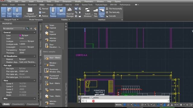 Hacer cortes y elevaciones en AutoCAD rápido y simple, sección de una casa o vivienda смотреть онлайн