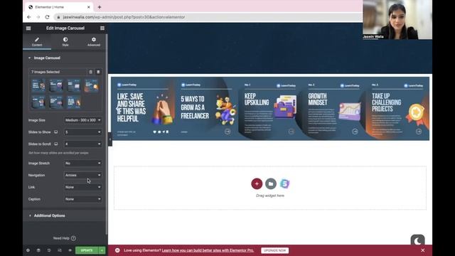 How To Add An Image Carousel On Your WordPress Site Using Elementor? смотреть онлайн