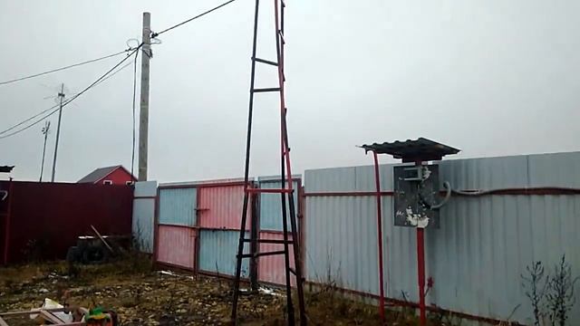 Установлена "Лестница Якоба" металлическая для электропроводов, упала, погнулась немного, длина 6м смотреть онлайн