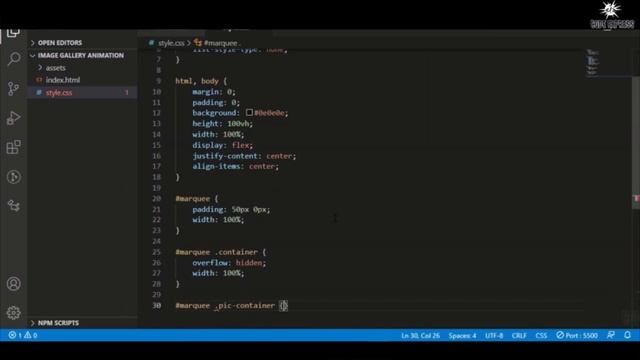 Image Gallery (Marquee Effect) Animation Using By HTML And CSS | CodeExpress смотреть онлайн