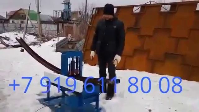 Швеллерогиб ТГ80 гнет швеллер 12см (ускоренное видео) смотреть онлайн