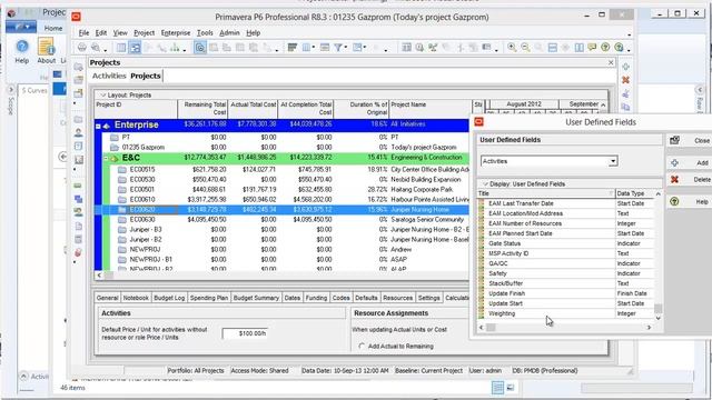 Project Tracker   Importing From Primavera P6