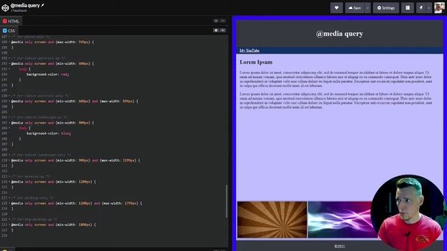 Web Dev basics - @media query - part 2 смотреть онлайн