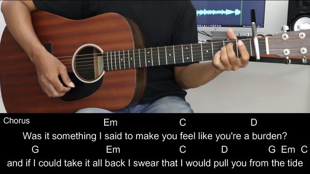 Line Without A Hook - Ricky Montgomery | EASY Guitar Tutorial with Chords / Lyrics смотреть онлайн