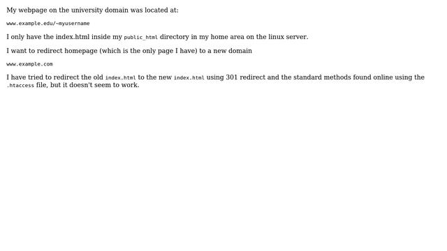 How can I 301 redirect from university domain subfolder to new domain? смотреть онлайн