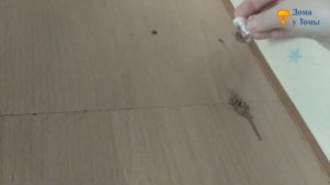 Придумала, как заделать дырки в шкафу