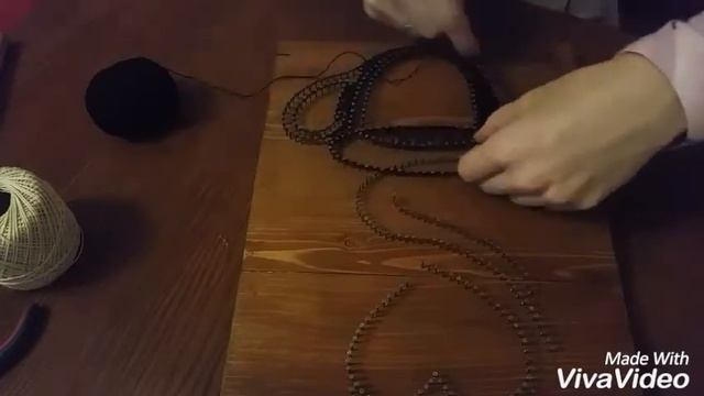Панно в стиле string-art(2-я часть) стрінг арт смотреть онлайн