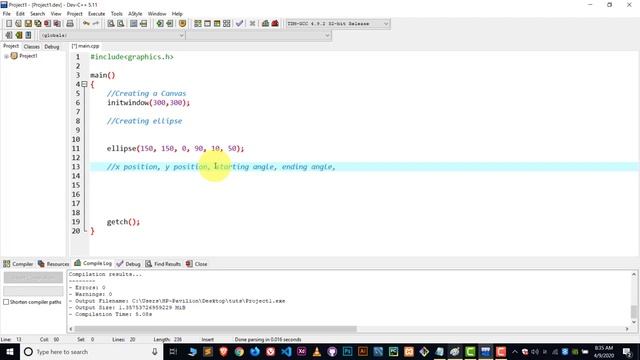 How to Draw Ellipse Using C/C++ Graphics смотреть онлайн