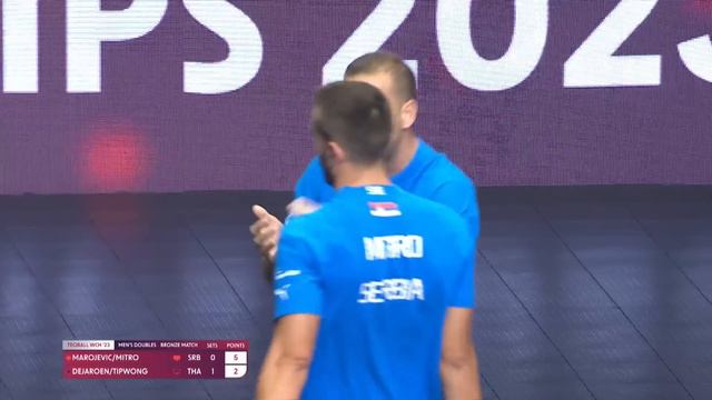 World Teqball Championships | Men's Doubles, Bronze | N.Mitro, B.Marojevic vs P.Dejaroen,B.Tipwong смотреть онлайн