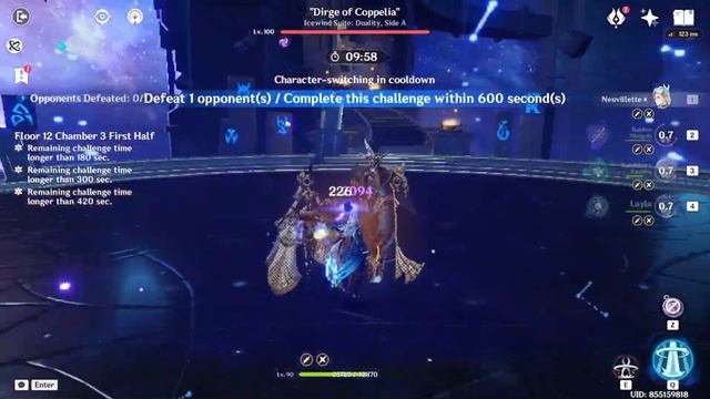 Spiral Abyss Reset 4.5 - C0R1 Neuvillette + C1R1 Hu Tao | Genshin Impact смотреть онлайн