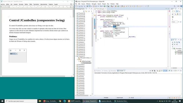 Swing - JComboBox - 1 смотреть онлайн