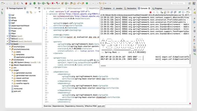 Deployement d'une application web Java spring-boot sous tomcat смотреть онлайн