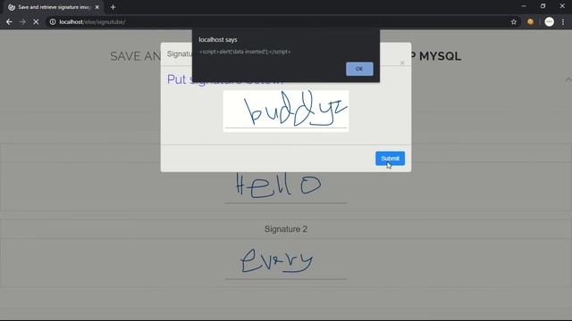 Digital Signature and Save in Database using PhP & MySql | jQuery | Ajax смотреть онлайн