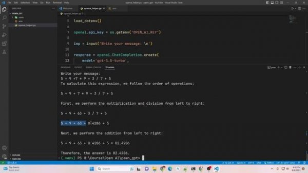 How to create Chat GPT app using Open AI APIs in Python Hindi Tutorial | my openai chatbot