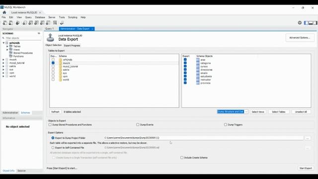 Cómo generar el script completo de una base de datos en MySQL Workbench смотреть онлайн
