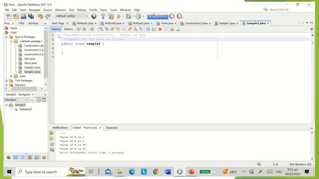 Constructor Passing Arg in Java смотреть онлайн