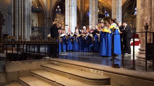 Чешский хор в кафедральном соборе Барселоны смотреть онлайн