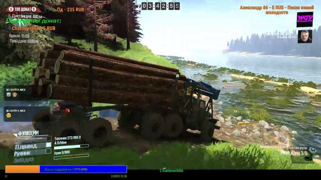 Стрим MudRunner карта Змеиные дороги 7 / Snake Roads 7 смотреть онлайн