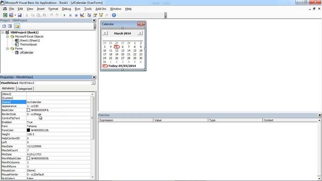 Excel Pop-up Calendar #9 Add MonthView Control to UserForm (VBA) смотреть онлайн