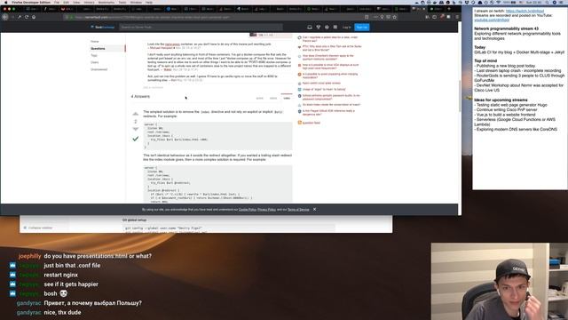 Docker multi-stage, Jekyll and GitLab CI – Network Programmability stream 43 смотреть онлайн
