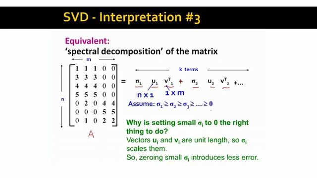 Lecture 49 — SVD Gives the Best Low Rank Approximation (Advanced) | Stanford смотреть онлайн