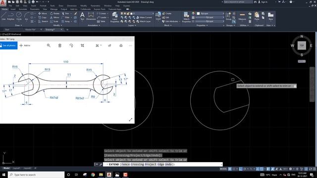 AutoCAD Snapper 2D Drafting Exercise # 56 - Basic to Advance in Hindi смотреть онлайн
