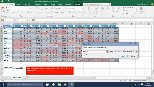 Excel 2016 from Scratch - Conditional Formatting смотреть онлайн