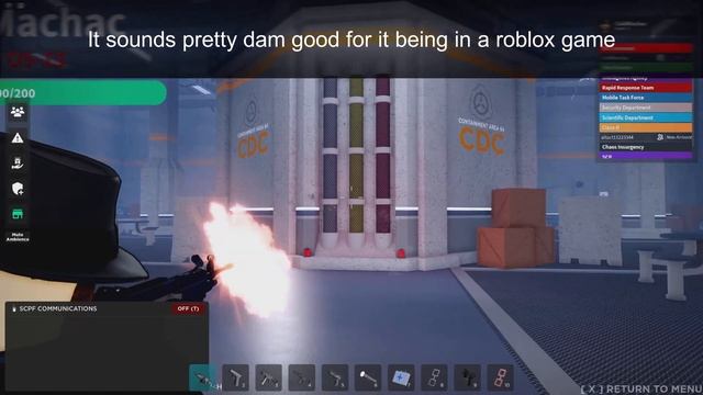 M249 LMG review - SCP: Site roleplay - Roblox смотреть онлайн