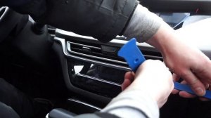 Снятие блока климата Changan cs35plus