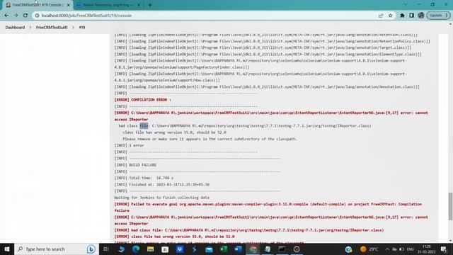 How to fix error: cannot access IReporter/Bad class file in pom.xml for Jenkins смотреть онлайн