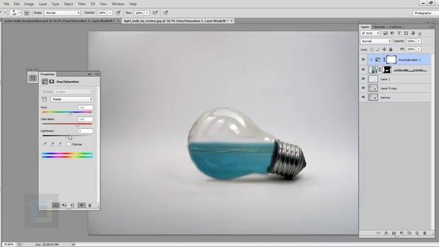 Photoshop Tutorial | Photo Manipulation | Water Splash in Bulb смотреть онлайн