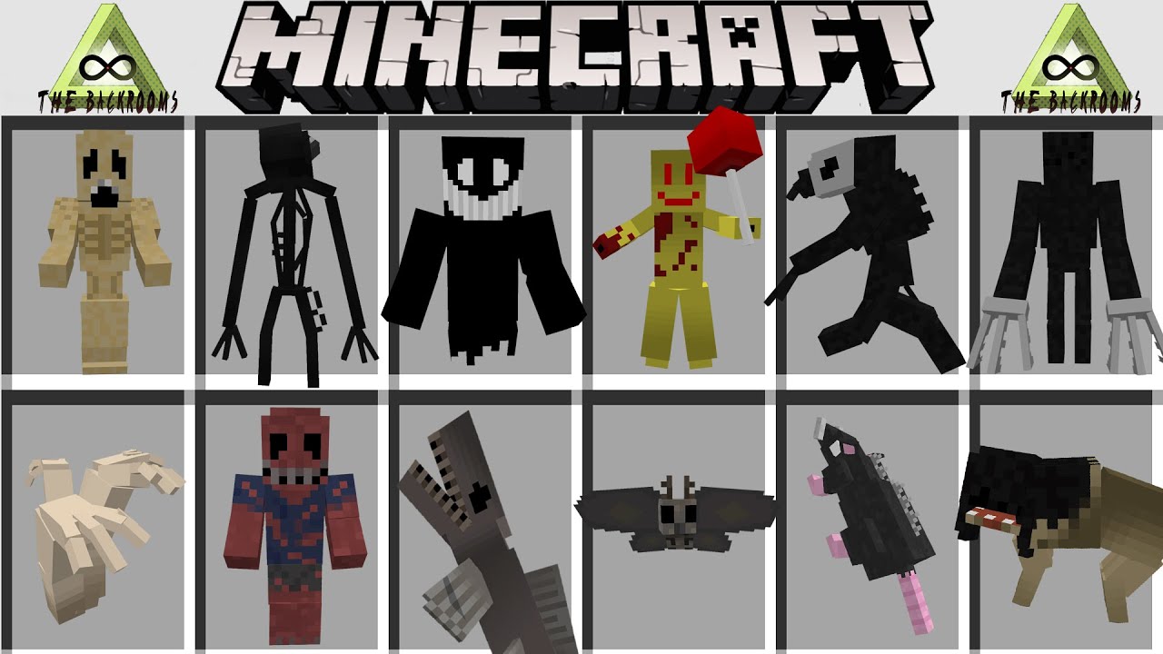 Мод на всех монстров ЗАКУЛИСЬЯ в МАЙНКРАФТ ! MOD BACKROOMS EXPLORED addon in MINECRAFT PE смотреть онлайн