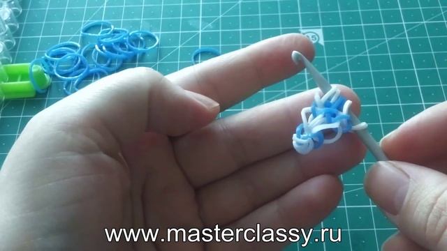 DIY New Year Rainbow loom. Ажурная снежинка из резинок: подробный видео урок смотреть онлайн