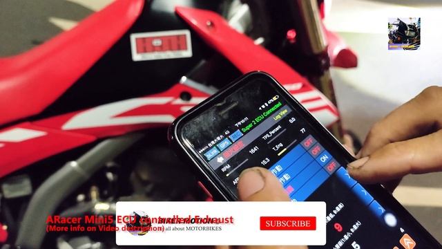 Honda CRF250L Exhaust sound (ARacer RCMini5 ECU) ホンダCRF смотреть онлайн