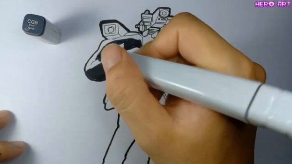 How To Draw Titan camera man and speaker man Vs Skibidi Toilet