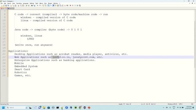 3. What is Java, Applications, and Installation смотреть онлайн