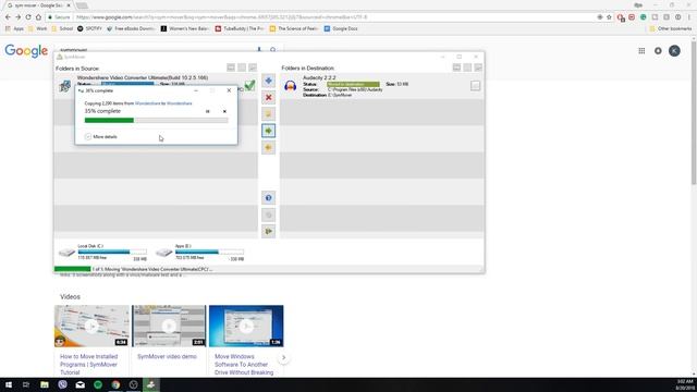 moving program files from one drive to another with use of symmover (no regedit) смотреть онлайн