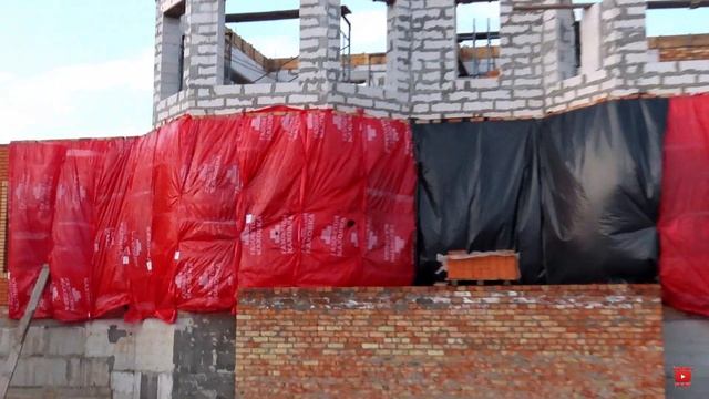 Дом с Нуля Часть 16 АРМОПОЯС под КРЫШУ, закончили второй этаж из ГАЗОБЕТОНА смотреть онлайн